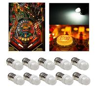 HYUGA Lot de 10 éclairages LED PA pour Flipper - 2 SMD - 6,3 V - Convient pour #1893#44#47#756#1847