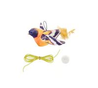 HYUIND Jouet for Chat en Forme d'oiseau à Plumes couineur de Couleur aléatoire - Jeu interactif et gazouillis for Chatons, Pas Besoin de Piles, idéal for Les Races(A)