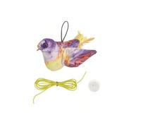 HYUIND Jouet for Chat en Forme d'oiseau à Plumes couineur de Couleur aléatoire - Jeu interactif et gazouillis for Chatons, Pas Besoin de Piles, idéal for Les Races(27)