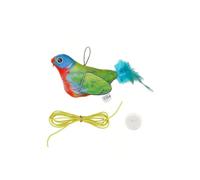 HYUIND Jouet for Chat en Forme d'oiseau à Plumes couineur de Couleur aléatoire - Jeu interactif et gazouillis for Chatons, Pas Besoin de Piles, idéal for Les Races(F)