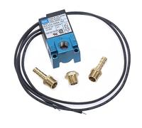 HYUJNAFZR Électrovanne de contrôle de suralimentation électronique Mac 3 Ports DC12V 35A-ACA-DDBA-1BA avec raccords de Tubes de 6MM Silencieux en Laiton