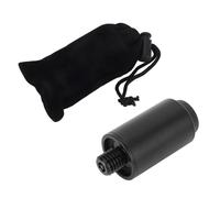 HYUMTODE 2 inch Billiard Pool Cue Extension, Aluminum Snooker Cue Extender Stick with Rubber Rear Plug for Standard Cues, Adds Length and Weight for Better Reach and Balance in Home Or Bar