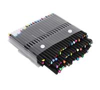 HYUMTODE 60 Couleurs Stylo à Pointe Fine 0,4 mm, Ensemble de Stylos pour Aquarelle et Acrylique, Idéal pour Carnet de Croquis, DIY, École et Bureau