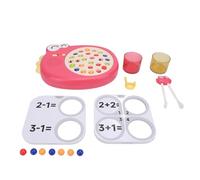 HYUMTODE Perles à Clipser en Forme de Dinosaure, entraîneur pour Apprendre à Utiliser Les Baguettes, Jouet d’Apprentissage des Baguettes pour Enfants, Jeu de Pinces à Perles en Forme de din (Rouge)