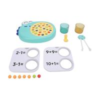 HYUMTODE Perles à Clipser en Forme de Dinosaure, entraîneur pour Apprendre à Utiliser Les Baguettes, Jouet d’Apprentissage des Baguettes pour Enfants, Jeu de Pinces à Perles en Forme de din (Verte)