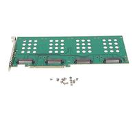 HYUMTODE Riser Card PCIE3.0 X16 M.2 U.2 SSD Carte d'extension de Disque Dur, Carte NVMe vers PCIe, Double U.2 SFF - 8639 Interface vers Carte d'extension de Disque Dur de Bureau PCIE 3.0