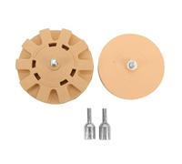 HYUMTODE Roue de gomme pour enlever les décalcomanies, dissolvant d'adhésif en caoutchouc pour les autocollants graphiques à fines rayures d'emblème de voiture, roue de gomme de perceuse