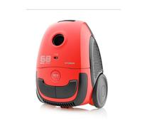 Hyundai Electronics Aspirateur traîneau avec Sac VC068R I 800 W I Moteur écologique I Volume 2 l I Rouge