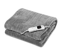 HYUNDAI ELECTRONICS I Couverture chauffante CCH 130 I 120 W I 6 niveaux de chauffage I Réglage de la température 30-45 °C I Micropolaire I Télécommande I Minuterie I Dimensions : 130 x 160 cm I