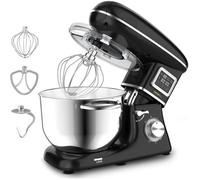 - Robot pâtissier 1400W 5.5L 6 vitesses pétrin, mélangeur, fouet