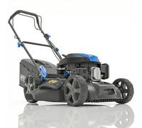 Hyundai Tondeuse à Gazon Thermique Autotractée 51 cm 196 cm3 5,5 CV - 4-en-1 Mulching, Bac 60 L