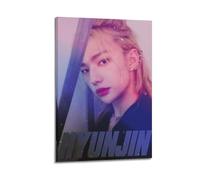 Hyunjin Couverture de l'album avec étoiles signées limitées, couverture d'album de musique, chanteuse pop hip-hop, rap - Impression sur toile - Art mural pour fille et garçon - Décoration de dortoir