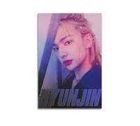 Hyunjin Couverture de l'album avec étoiles signées limitées, couverture d'album de musique, pop hip hop rap chanteuse, affiche de musique sur toile esthétique pour fille et garçon, adolescent