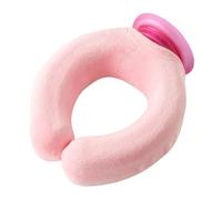 Hyunlai Bouillotte en forme de U avec housse en peluche douce pour homme et femme, ouverture de 4,8 cm de large pour ajouter de l'eau, envelopper autour du cou et des épaules, soulage les raideurs et
