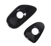 HYUOIND Autocollant De Garniture De Couvercle De Commutateur De Porte De Voiture en Fibre De Carbone ABS/Noir/Rouge Compatible avec Corvette C6 2005-2013, Accessoires D'intérieur De Voiture(White)