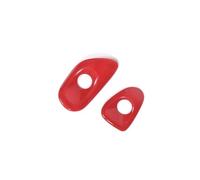 HYUOIND Autocollant De Garniture De Couvercle De Commutateur De Porte De Voiture en Fibre De Carbone ABS/Noir/Rouge Compatible avec Corvette C6 2005-2013, Accessoires D'intérieur De Voiture(Gray)