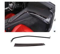 HYUOIND Autocollant Décoratif en Fibre De Carbone ABS Compatible avec La Corvette C8 Z51 Z06 2020-2023, Cadre De Commande Central Latéral, Accessoires De Voiture(Style B Carbon Fiber)