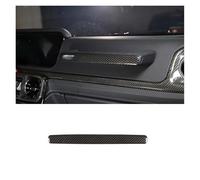 HYUOIND Autocollant décoratif en Fibre de Carbone véritable for poignée de boîte à Gants de copilote, Compatible avec Mercedes Classe G W463 2007-25(Gray)