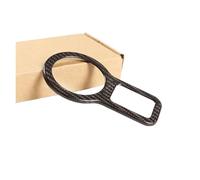 HYUOIND Autocollants décoratifs for Interrupteur de Phare de Voiture, Compatible avec Maserati Ghibli Quattroporte 14-21, Cadre de Bouton de démarrage du Moteur(Black)