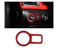 HYUOIND Autocollants décoratifs for Interrupteur de Phare de Voiture, Compatible avec Maserati Ghibli Quattroporte 14-21, Cadre de Bouton de démarrage du Moteur(Gray)