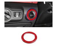 HYUOIND Autocollants décoratifs for Interrupteur de Phare de Voiture, Compatible avec Maserati Ghibli Quattroporte 14-21, Cadre de Bouton de démarrage du Moteur(Red)