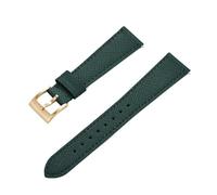 HYUOIND Bracelet de montre en cuir cousu Vintage à dégagement rapide de qualité supérieure, bracelets de montre en cuir Saffiano 18mm 19mm 20mm 21mm 22mm 23mm 24mm(Green gold,23mm)