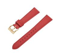 HYUOIND Bracelet de montre en cuir cousu Vintage à dégagement rapide de qualité supérieure, bracelets de montre en cuir Saffiano 18mm 19mm 20mm 21mm 22mm 23mm 24mm(Red gold,21mm)
