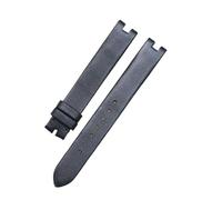 HYUOIND Bracelet de Montre en Cuir de Veau for Femme, réglable, Compatible avec Gucci Ya 1414/5(Black with White l,12mm)