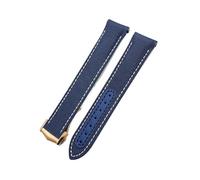 HYUOIND Bracelet de Montre en Nylon à extrémité incurvée Compatible avec Les Montres Omega Seamaster 300 Speedmaster AT150(Blue White-Rose,19mm)