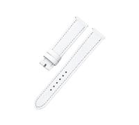 HYUOIND Bracelets de montre en cuir véritable de veau coloré, 16mm 20mm, for femmes, broche à dégagement rapide, Compatible avec Hermes H Hour(White,16mm)