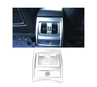 HYUOIND Cadre de Sortie d'air de climatisation arrière en ABS, Compatible avec BMW Série 3 et 4 3GT F30, F31, F32, F34 et F36(Style B Silver)