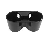 HYUOIND Compatible avec Ford Ranger Wildtrak 2018-2022, boîte de Rangement for Porte-gobelet de Console Centrale de Voiture en TPE Noir, Accessoires d'intérieur de Voiture(Style A)
