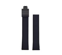 HYUOIND Compatible avec les bracelets de montre CTS Fluororubber FKM à libération rapide 19/20/21/22 mm avec boucle papillon - Bracelets de montre souples à découper à la taille désirée, 19mm, Acétate