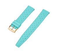 HYUOIND Compatible avec les bracelets en caoutchouc FKM 18 mm 19 mm 20 mm 21 mm 22 mm 23 mm 24 mm Quick Release Perfect Fit Flat End Bracelet de montre universel, 19mm, Acétate, Sans pierres
