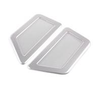 HYUOIND Couvercle Anti-poussière for Grille d'aération arrière de Voiture, Compatible avec BMW IX 40 50 M60 2022-2024, en Acier Inoxydable argenté(Silver)