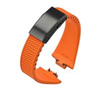 HYUOIND FKM Bracelet de montre en caoutchouc fluoro compatible avec Tissot PRX Series Super Player 35 mm 40 mm pour homme et femme - Boucle pliable à dégagement rapide 11 mm 12 mm, 11mm, Acétate, Pas