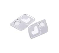 HYUOIND Garniture de Panneau de réglage latéral de siège Compatible avec Maserati Levante Ghibli Quattroporte, Accessoires de Voiture(Silver)