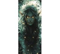 Hyupuanj DIY 5D Peinture Diamant Painting Kit, Grand Format Diamond Painting Complet Kits, Fée elfe Diamond Art Kits Point de Croix Painting pour Adultes Débutants Maison Décor Cadeau 70x140cm b-524