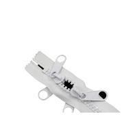 Hyuwdai 1/2/3/4/5/6 mètres Fermeture éclair en résine avec double curseurs pour tente d'extérieur, longues et grandes fermetures éclair Accessoires de couture (blanc, 200 cm (2 mètres)_NO10)