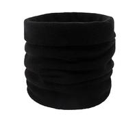 Hyuwdai 1 écharpe d'hiver en peluche tricotée épaisse for le cou des femmes et des hommes, anneaux chauds, écharpes de sport en plein air for hommes(Black)