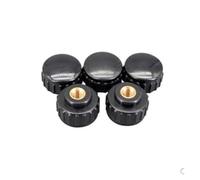 Hyuwdai 10 pièces m3 m4 M5 M6 M8 Rond moleté Prune bakélite écrous de Serrage à la Main tête en Plastique Bouton à Main écrou à Pouce(M5 10pcs)