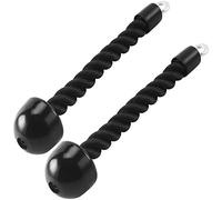 HYVAWO Lot de 2 Cordes de Traction vers Le Bas pour Triceps et Biceps pour Machines à câble, Salle de Sport, poulie d'entraînement (Noir)