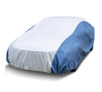 Hyvek Car Cover for Automobiles, All Weather Waterproof Outdoor Full Exterior Covers, Breathable and UV Protection Car Tarps, Universal Fit for Sedan C3 171"-185", White/Blue