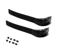 Hyxodjy Patin Roulette Boucle Sangle Boucle Sangle pour Patins Rollers Ligne Remplacement de Sangle de Patins SéCurité Universelle Facile Installer, avec vis éCrous Accessoires (2 Ensembles Noir)