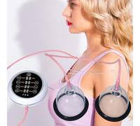 HYYKEJI Masseur De Sein Électrique, Bonnet De Sein sous Vide À Pression Négative, Masseur De Sein, Aspiration Et Libération Automatiques, Synchronisation, Réglage À Plusieurs Niveaux