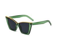 HYYZZC Lunettes de soleil œil de chat vintage pour femmes, petite monture, style rétro, tendance, C, 1 pièce