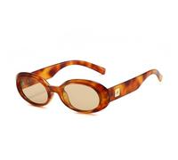 HYYZZC Lunettes de soleil ovales classiques de petite taille pour hommes et femmes, nuances rétro minimalistes pour le style urbain, 04