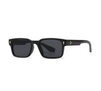 HYYZZC Vintage Rivets Hommes Punk Square Lunettes de Soleil Gradient Nuances UV400 Mode Femmes Luxe Vert Foncé Lunettes de Soleil