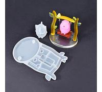 HyzaPhix 22 Pièces Moulle Silicone Resine Epoxy, Moule Résine Époxy Animaux Moulage Cochon de Balançoire Animal Resin Molds pour Fabrication de Bijoux, Bricolage Décorations