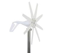HYZHANHONG 12V, Kit de générateur d'éolienne à axe Vertical de 10000W avec 8 pales et contrôleur MPPT, Efficace en 12V/24V/48V/220V pour Un Usage Domestique et Commercial